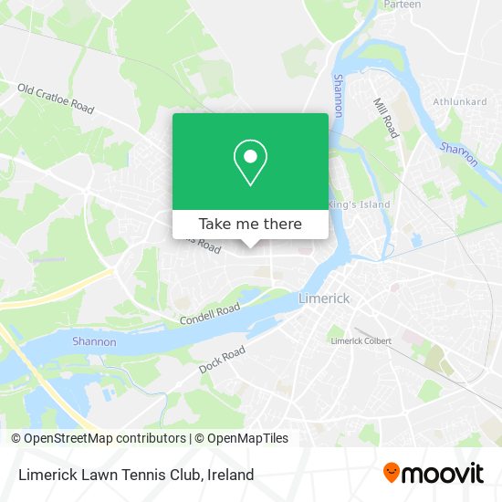 Limerick Lawn Tennis Club map