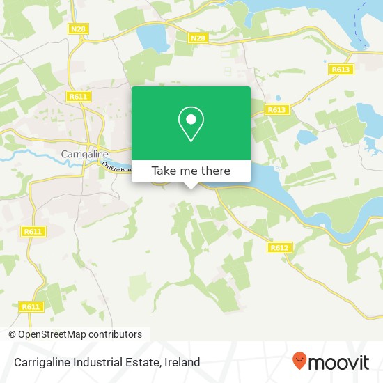 Carrigaline Industrial Estate map