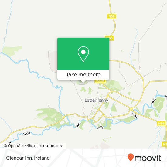 Glencar Inn map