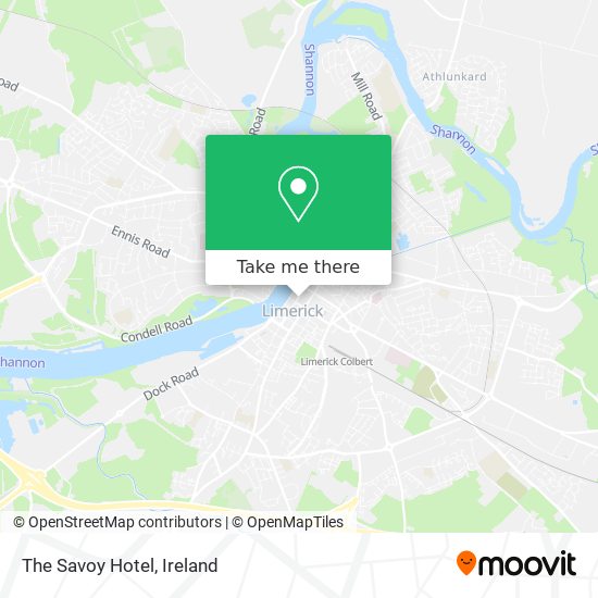 The Savoy Hotel map