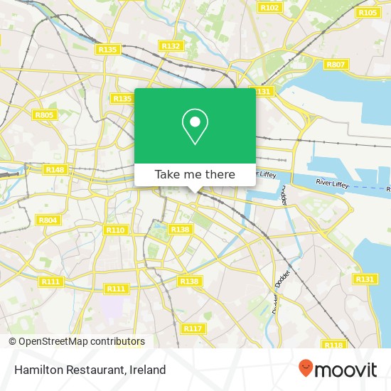 Hamilton Restaurant map