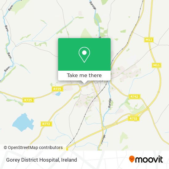 Gorey District Hospital map