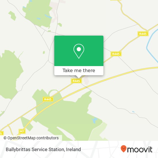 Ballybrittas Service Station map