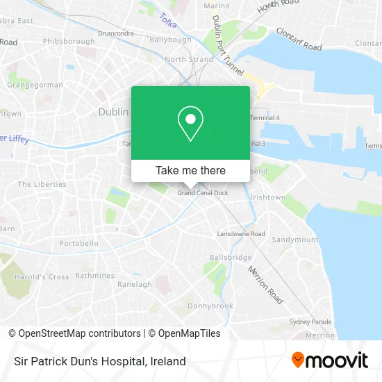 Sir Patrick Dun's Hospital map