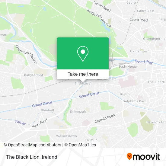 The Black Lion map