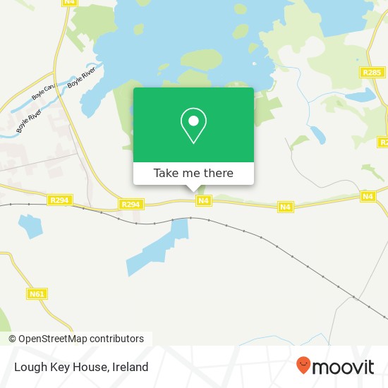 Lough Key House map