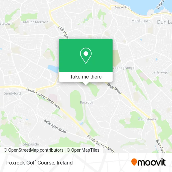 Foxrock Golf Course map