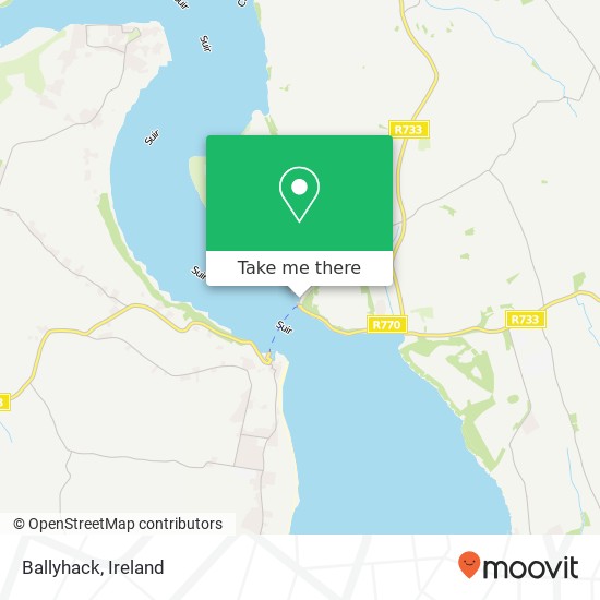 Ballyhack map