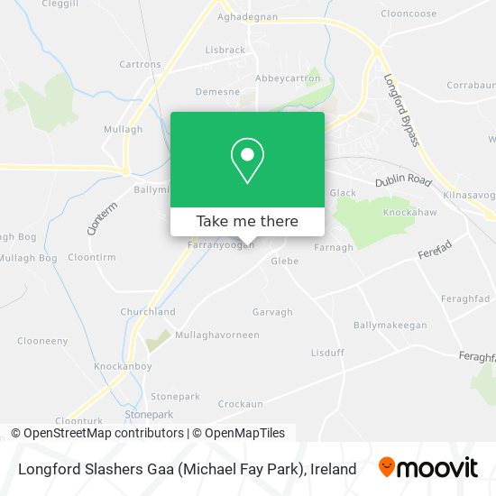 Longford Slashers Gaa (Michael Fay Park) map