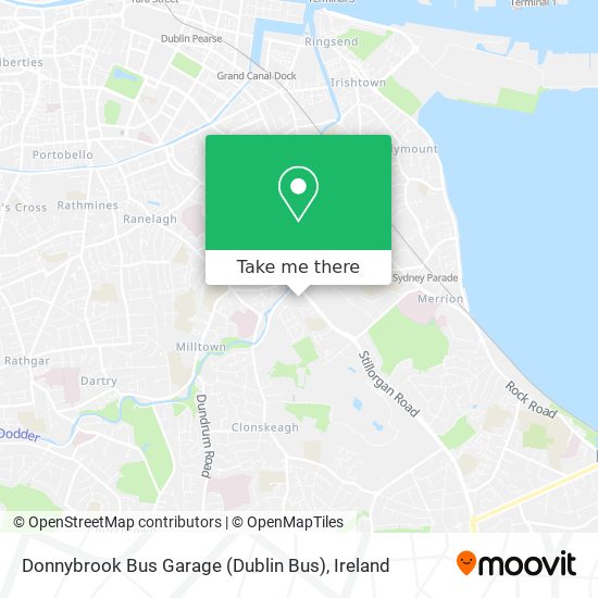 Donnybrook Bus Garage (Dublin Bus) map