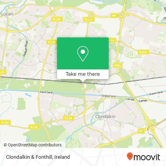 Clondalkin & Fonthill map