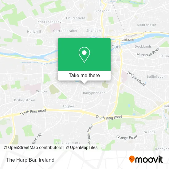 The Harp Bar map