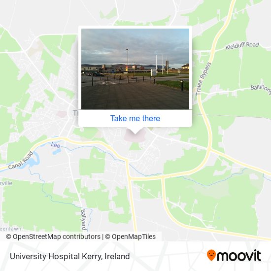 University Hospital Kerry map