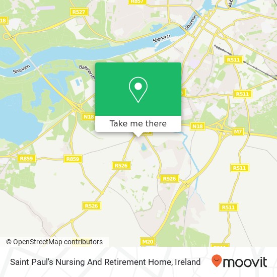 Saint Paul's Nursing And Retirement Home map