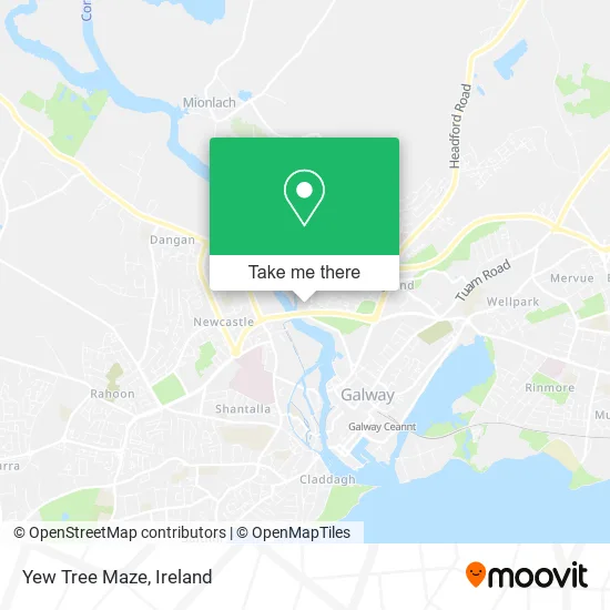 Yew Tree Maze map