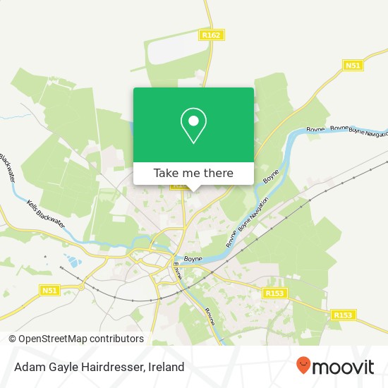 Adam Gayle Hairdresser map
