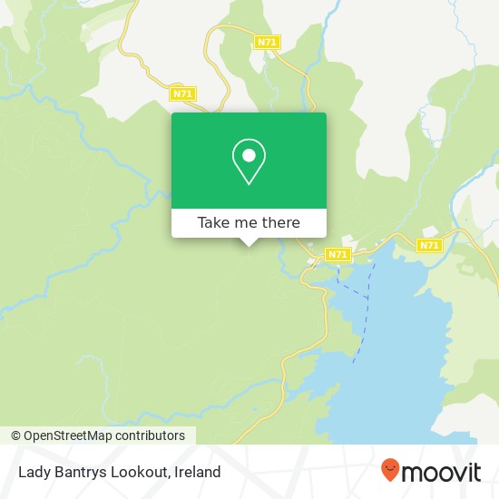 Lady Bantrys Lookout map