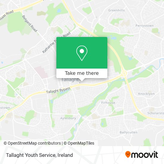 Tallaght Youth Service map
