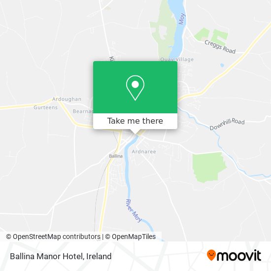 Ballina Manor Hotel map