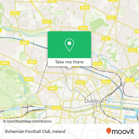 Bohemian Football Club map