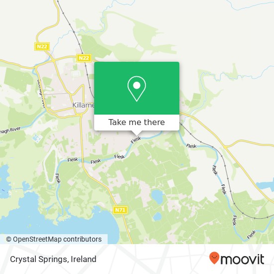 Crystal Springs map