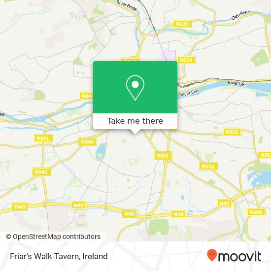 Friar's Walk Tavern map