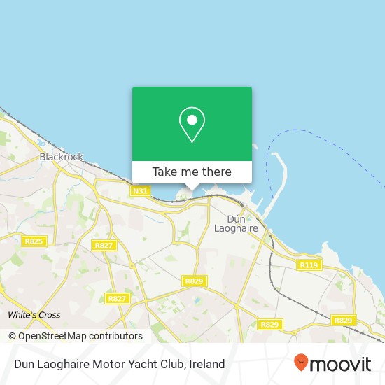 Dun Laoghaire Motor Yacht Club map