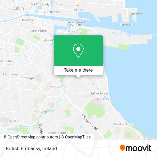 British Embassy map