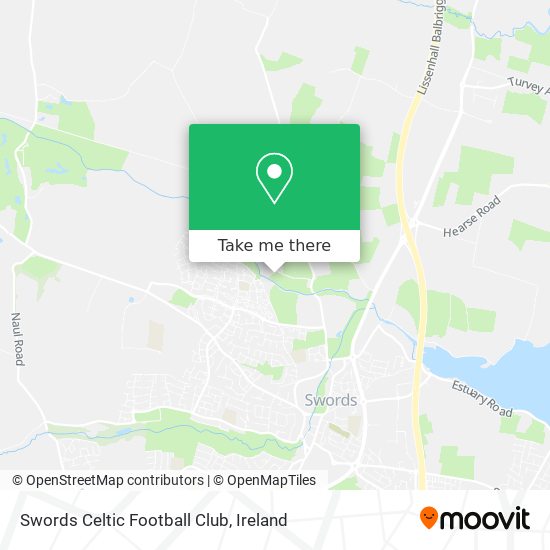 Swords Celtic Football Club map