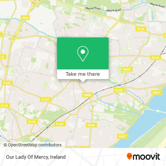 Our Lady Of Mercy map