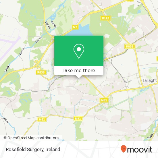 Rossfield Surgery map