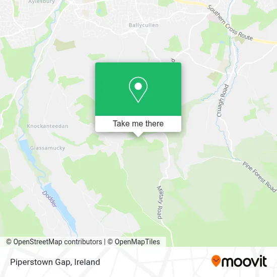 Piperstown Gap map