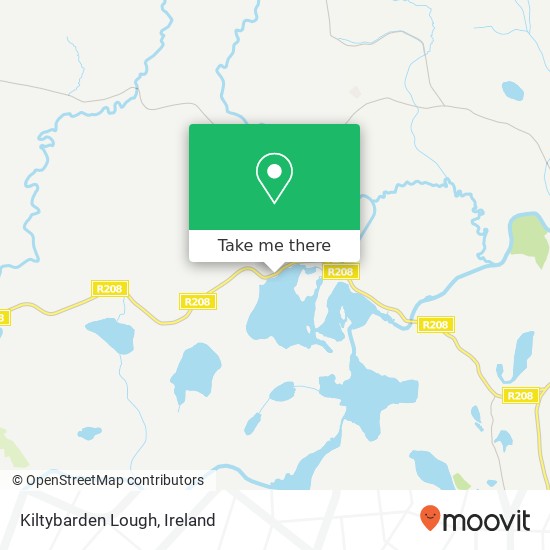 Kiltybarden Lough map