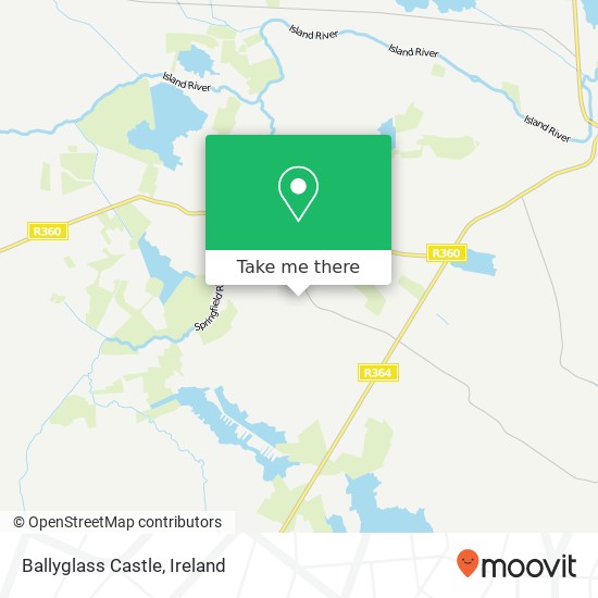 Ballyglass Castle map