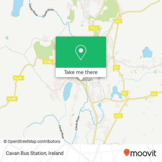 Cavan Bus Station map