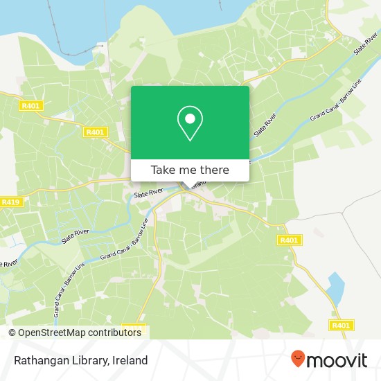 Rathangan Library map