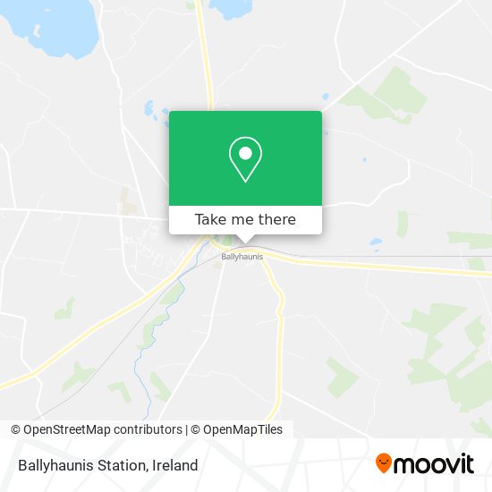 Ballyhaunis Station map
