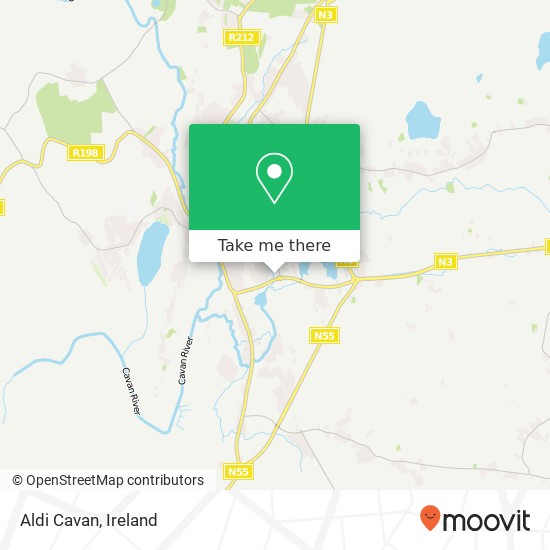 Aldi Cavan map