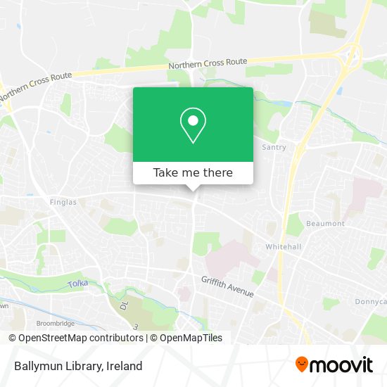 Ballymun Library map
