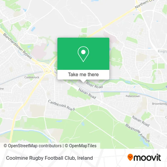 Coolmine Rugby Football Club map