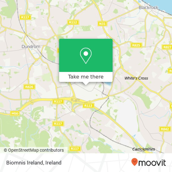 Biomnis Ireland map