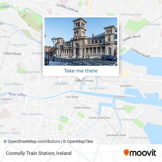 Connolly Train Station map