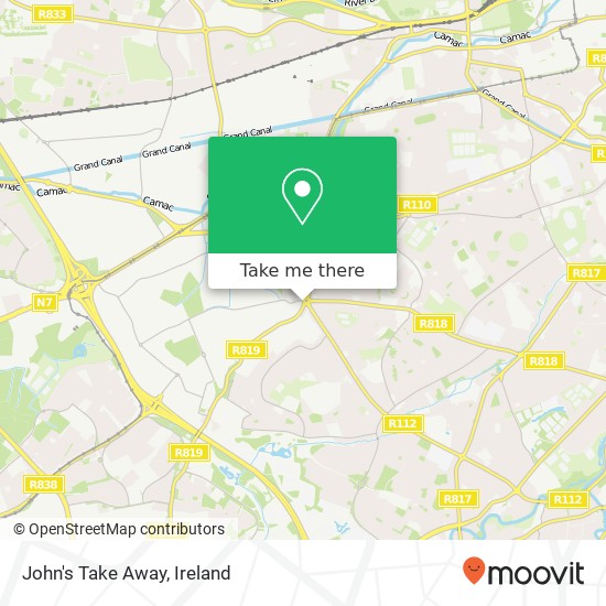 John's Take Away map