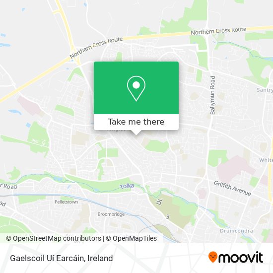 Gaelscoil Uí Earcáin map