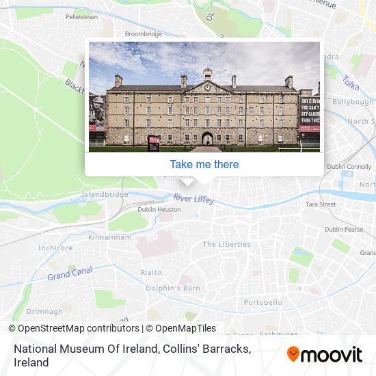 National Museum Of Ireland, Collins' Barracks map