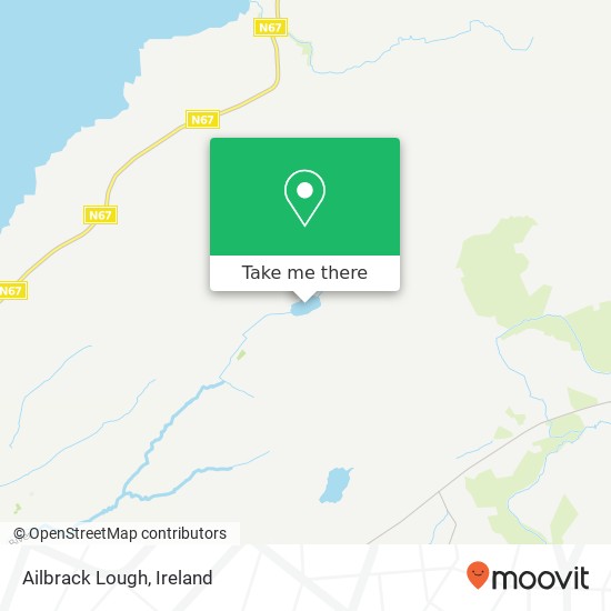 Ailbrack Lough map
