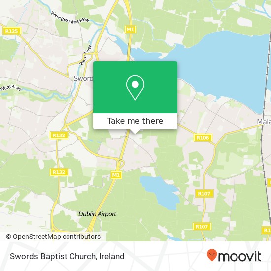 Swords Baptist Church map