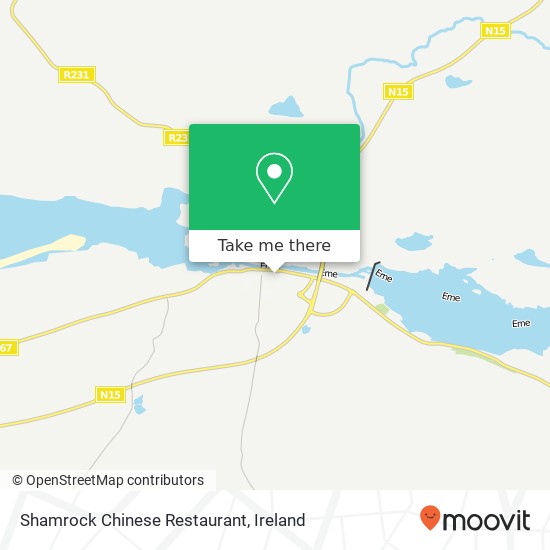 Shamrock Chinese Restaurant plan