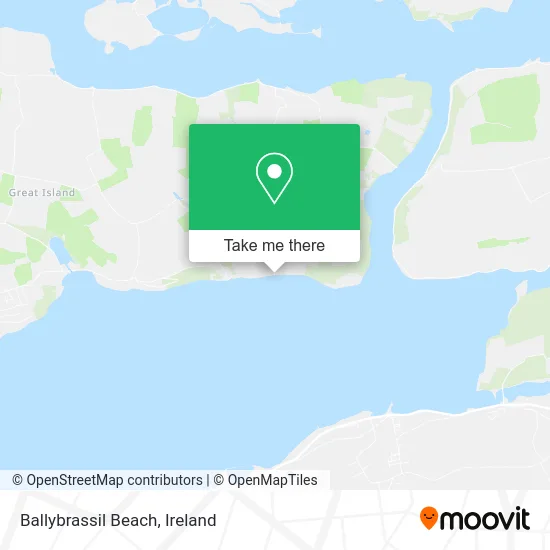 Ballybrassil Beach map