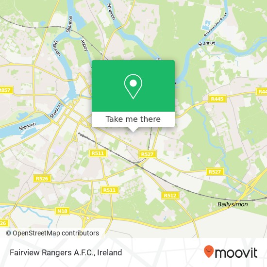 Fairview Rangers A.F.C. map